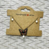 Monarch Butterfly Necklace Gold 1