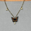 Monarch Butterfly Necklace Gold 2